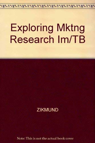 9780030262265: Exploring Mktng Research Im/TB