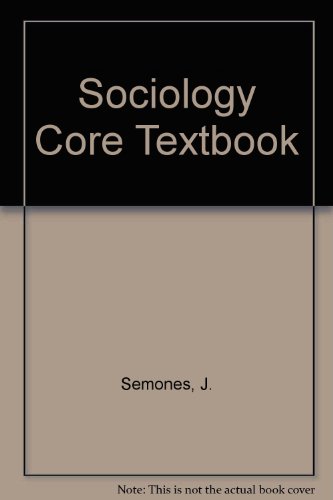 Imagen de archivo de Sociology: A Core Text a la venta por Top Notch Books