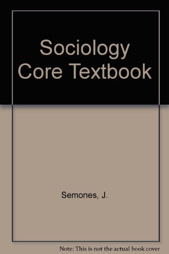 9780030262470: Sociology Core Textbook