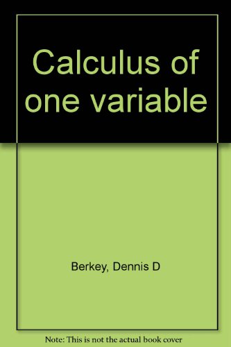 Stock image for Calculus of One Variable, Second Edition for sale by About Books