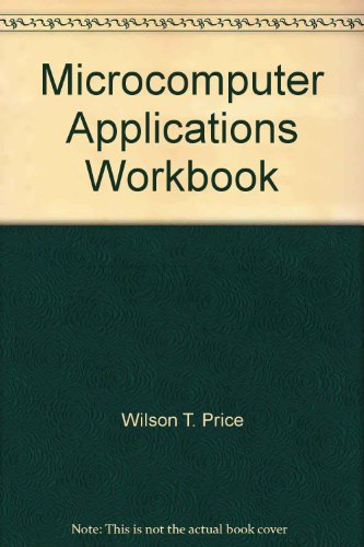 Imagen de archivo de Microcomputer Applications Workbook a la venta por Basi6 International