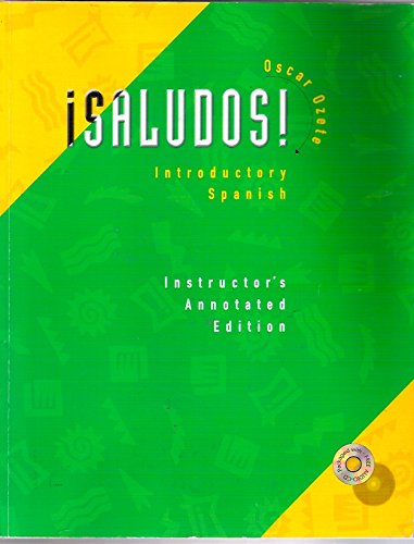 Stock image for Saludos Introductory Spanish I for sale by HPB-Red