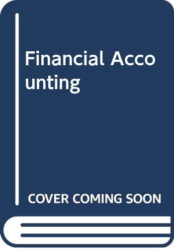 Imagen de archivo de Student Solutions Manual to accompany Financial Accounting, 9e a la venta por More Than Words