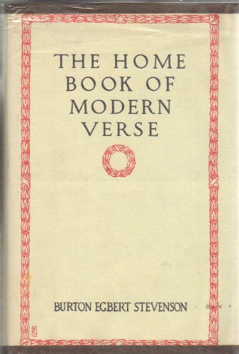 Beispielbild fr Home Book of Modern Verse zum Verkauf von Robinson Street Books, IOBA