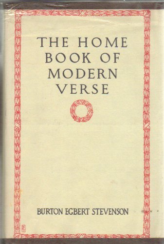 Imagen de archivo de Home Book of Modern Verse a la venta por Better World Books