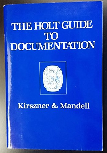 9780030282096: Holt Guide to Documentation and Writing In the Disciplines