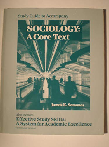 Beispielbild fr Sociology Study Guide zum Verkauf von Bank of Books