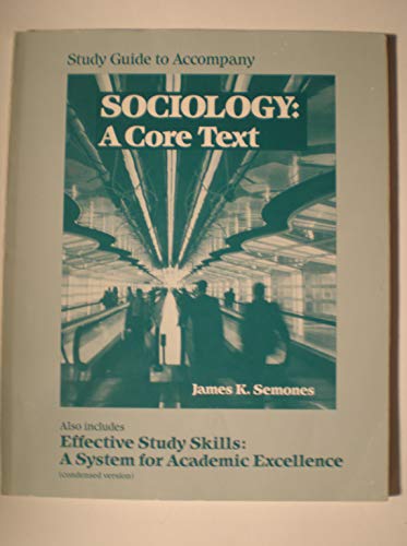 Imagen de archivo de Sociology Study Guide a la venta por Bank of Books