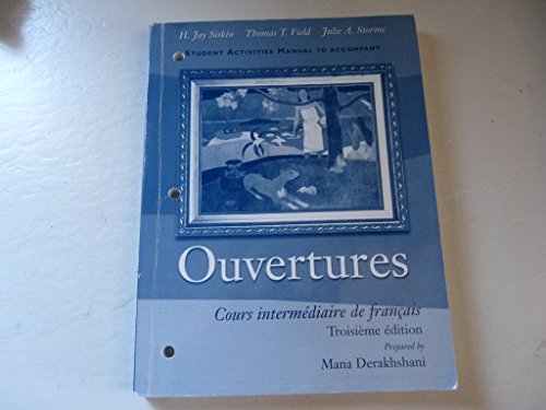 9780030289583: Ouvertures And Student Activity Manual