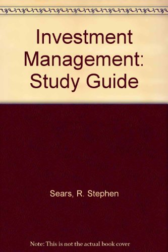 9780030300288: Investment Management: Study Guide