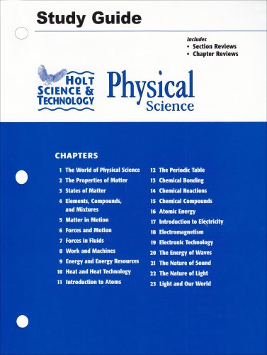 Imagen de archivo de Holt Science and Technology : Physical Science a la venta por TextbookRush