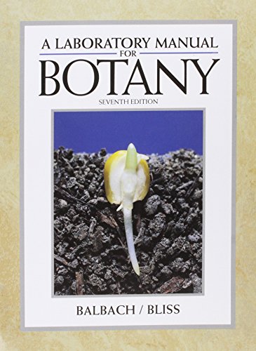 Imagen de archivo de A Laboratory Manual for Botany a la venta por St Vincent de Paul of Lane County