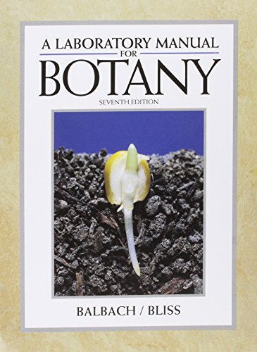 Stock image for A Laboratory Manual for Botany for sale by St Vincent de Paul of Lane County