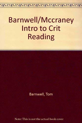 Imagen de archivo de Introduction to Critical Reading a la venta por -OnTimeBooks-