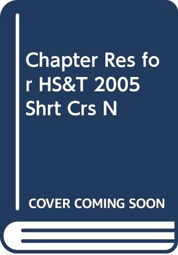 9780030306778: Chapter Res for HS&T 2005 Shrt Crs N