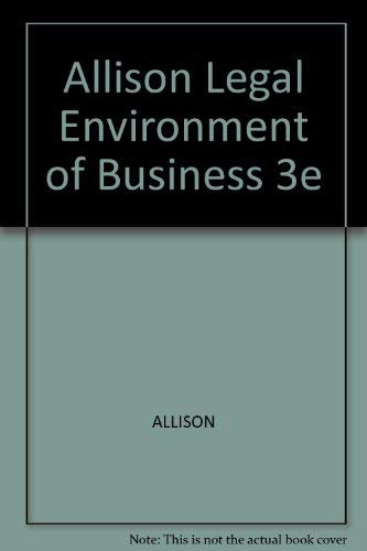 9780030306990: Legal Environment of Business