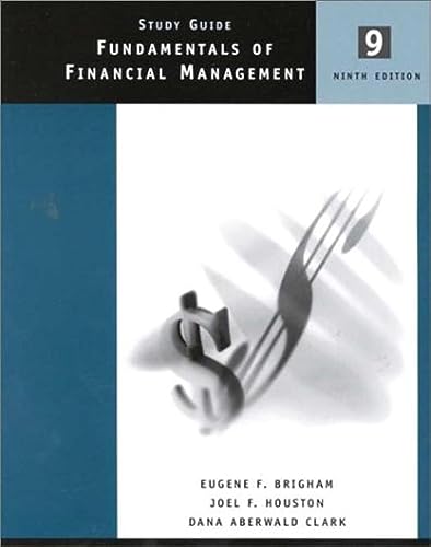 Imagen de archivo de Fundamentals Of Financial Management Study Guide a la venta por ThriftBooks-Atlanta