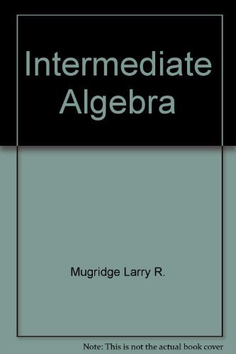 Stock image for Intermediate Algebra - Instructor's Edition for sale by K & L KICKIN'  BOOKS