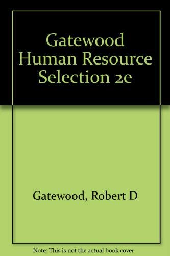 Beispielbild fr Human Resource Selection zum Verkauf von SecondSale