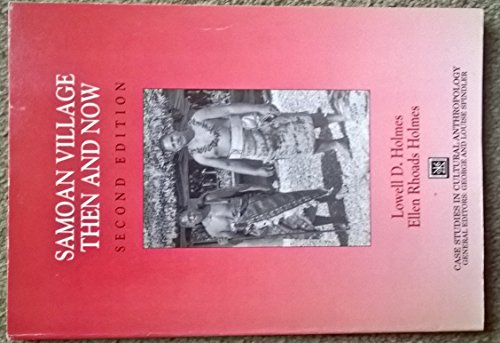 Stock image for Samoan Village: Then and Now (Case Studies in Cultural Anthropology) for sale by BooksRun