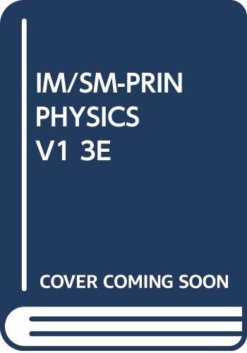 Beispielbild fr Principles of PHYSICS, VOLume 1, A Calculus Based Text, Instructors Manual to Accompany. * zum Verkauf von L. Michael