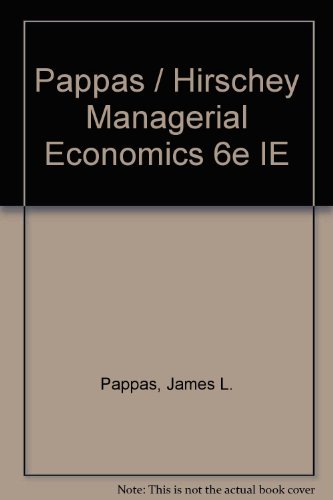Stock image for Managerial Economics - Sixth Edition for sale by Shadow Books