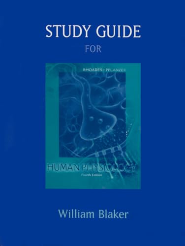 Imagen de archivo de Study Guide for Rhoades/Pflanzer?s Human Physiology, 4th a la venta por Iridium_Books