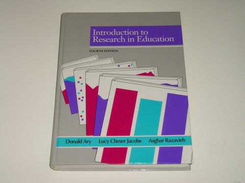 9780030324628: Introduction to Research in Education