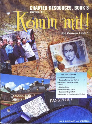 Stock image for KOMM mit! Holt German Level 1 [Chapter Resources, Book 3 Chapters 7-8] for sale by HPB-Red