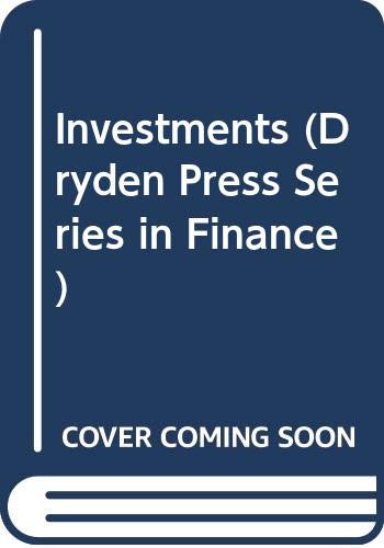 Stock image for Investments (Dryden Press Series in Finance) for sale by HPB-Red