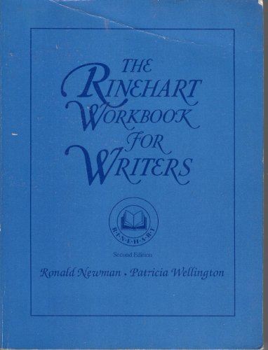 Imagen de archivo de Rinehart Workbook for Writers a la venta por SecondSale