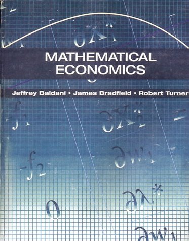 9780030329982: Mathematical Economics