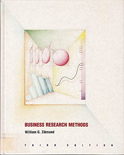 Beispielbild fr Business Research Methods zum Verkauf von Wonder Book