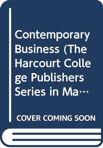 Imagen de archivo de Contemporary Business (The Harcourt College Publishers Series in Management) 10th Edition a la venta por The Book Cellar, LLC