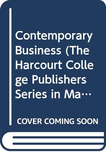 9780030332265: Contemporary Business (The Harcourt College Publishers Series in Management)