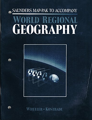 Imagen de archivo de Saunders map-pak to accompany World regional geography (Saunders golden sunburst series) a la venta por BooksRun