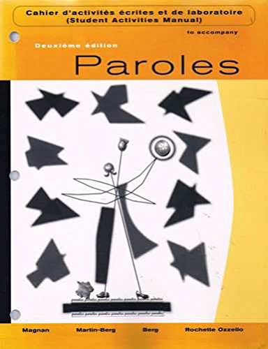 Stock image for Paroles for sale by Bookmans