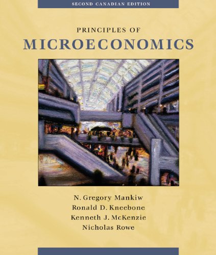 Beispielbild fr Principles of Microeconomics : Canadian Edition zum Verkauf von Better World Books: West