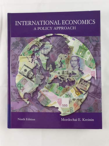 Stock image for International Economics: A Policy Approach for sale by ThriftBooks-Dallas