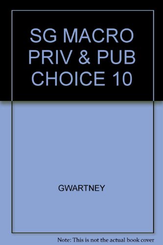 Beispielbild fr Study Guide to accompany Macroeconomics: Private and Public Choice zum Verkauf von Irish Booksellers