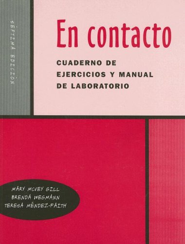 Imagen de archivo de Workbook/Lab Manual for En contacto: Gram�tica en accion, 7th a la venta por Wonder Book