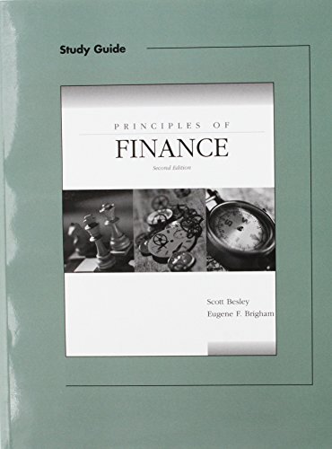 Stock image for Study Guide to accompany Principles of Finance for sale by SecondSale