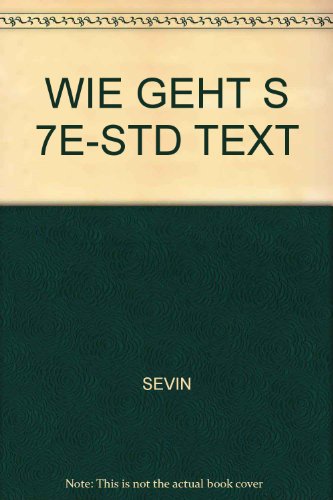 Imagen de archivo de Wie geht's?: An introductory German course (German Edition) a la venta por HPB-Red