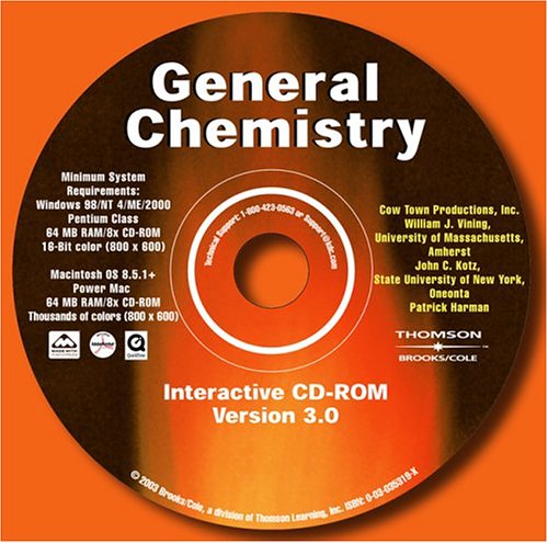 General Chemistry Interactive CD-ROM, Version 3.0 (Stand Alone) (9780030353192) by Vining, William; Kotz, John C.; Harman, Patrick