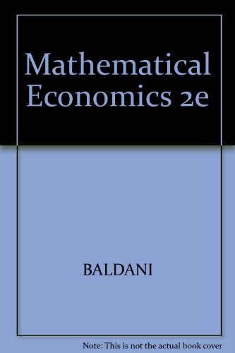 9780030353581: Mathematical Economics 2e