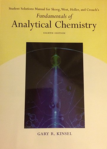 Beispielbild fr Fundamentals of Analytical Chemistry zum Verkauf von Better World Books