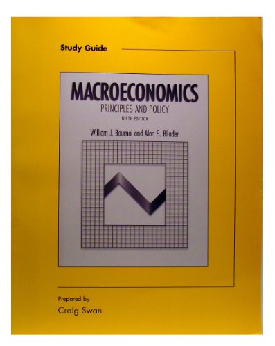 Beispielbild fr Study Guide to accompany Macroeconomics: Principles and Policy, 9th zum Verkauf von HPB-Red