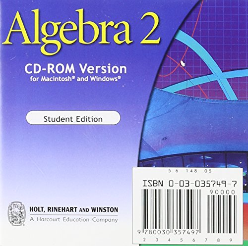 9780030357497: Holt Algebra 2: CD-ROM Version 2004