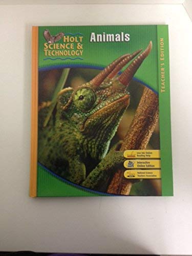 Stock image for Holt Science and Technology: Animals, Teacher's Edition for sale by Decluttr