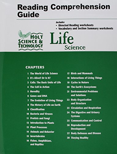 9780030360619: Holt Science & Technology: Life Science: Reading and Comprehension Guide: for Life Science